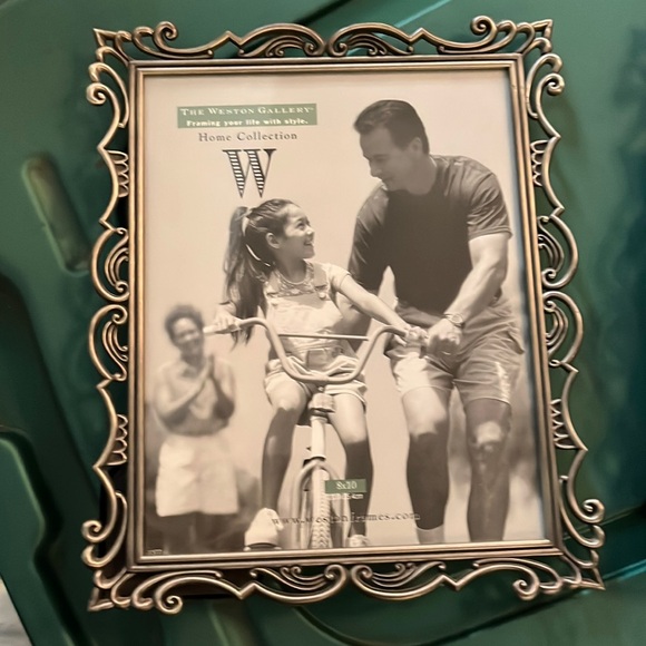 EUC 8” x 10” Pewter Scroll Picture Frame - Picture 1 of 2